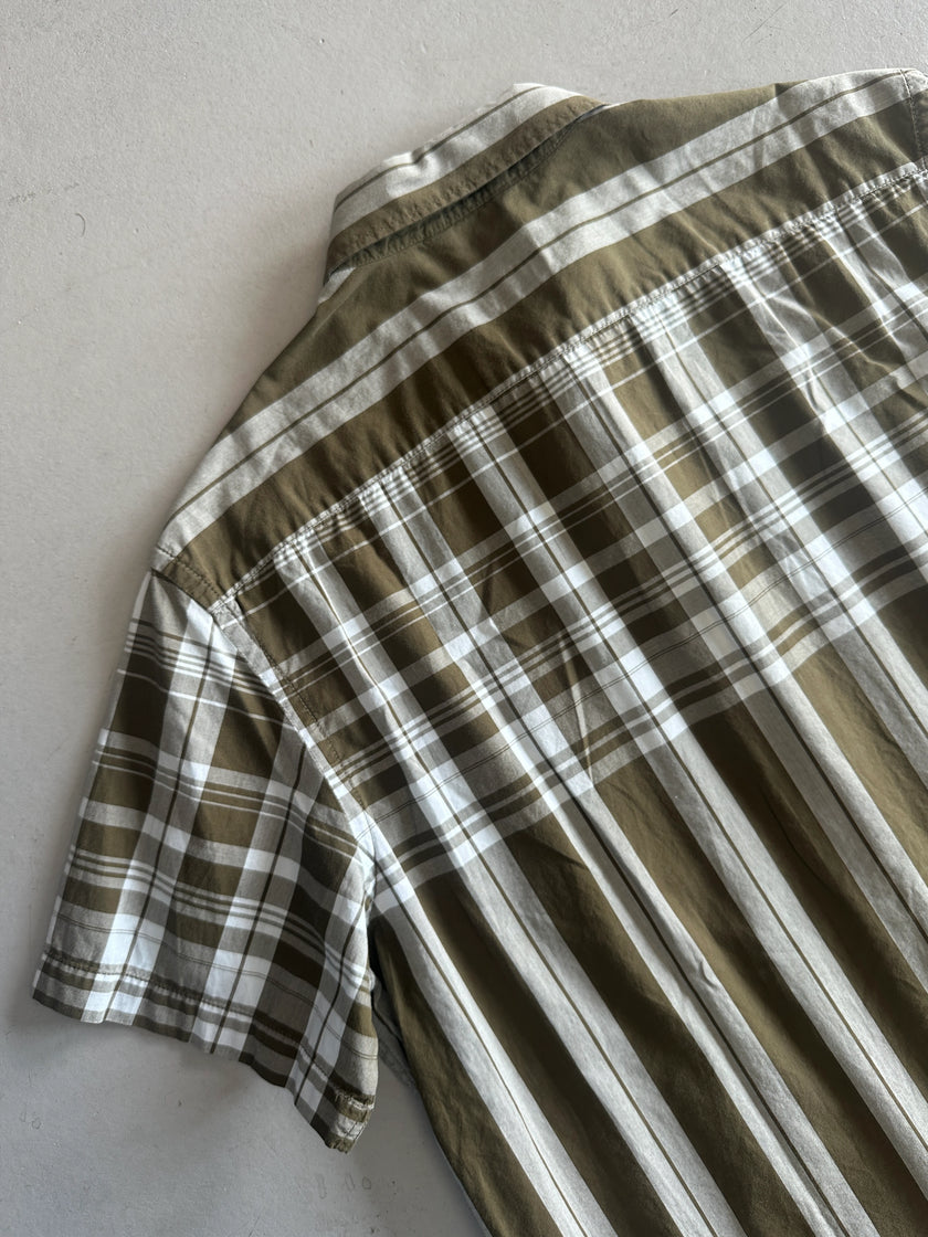 KENZO - 1990s ZIPPED HALF SLEEVE SHIRT