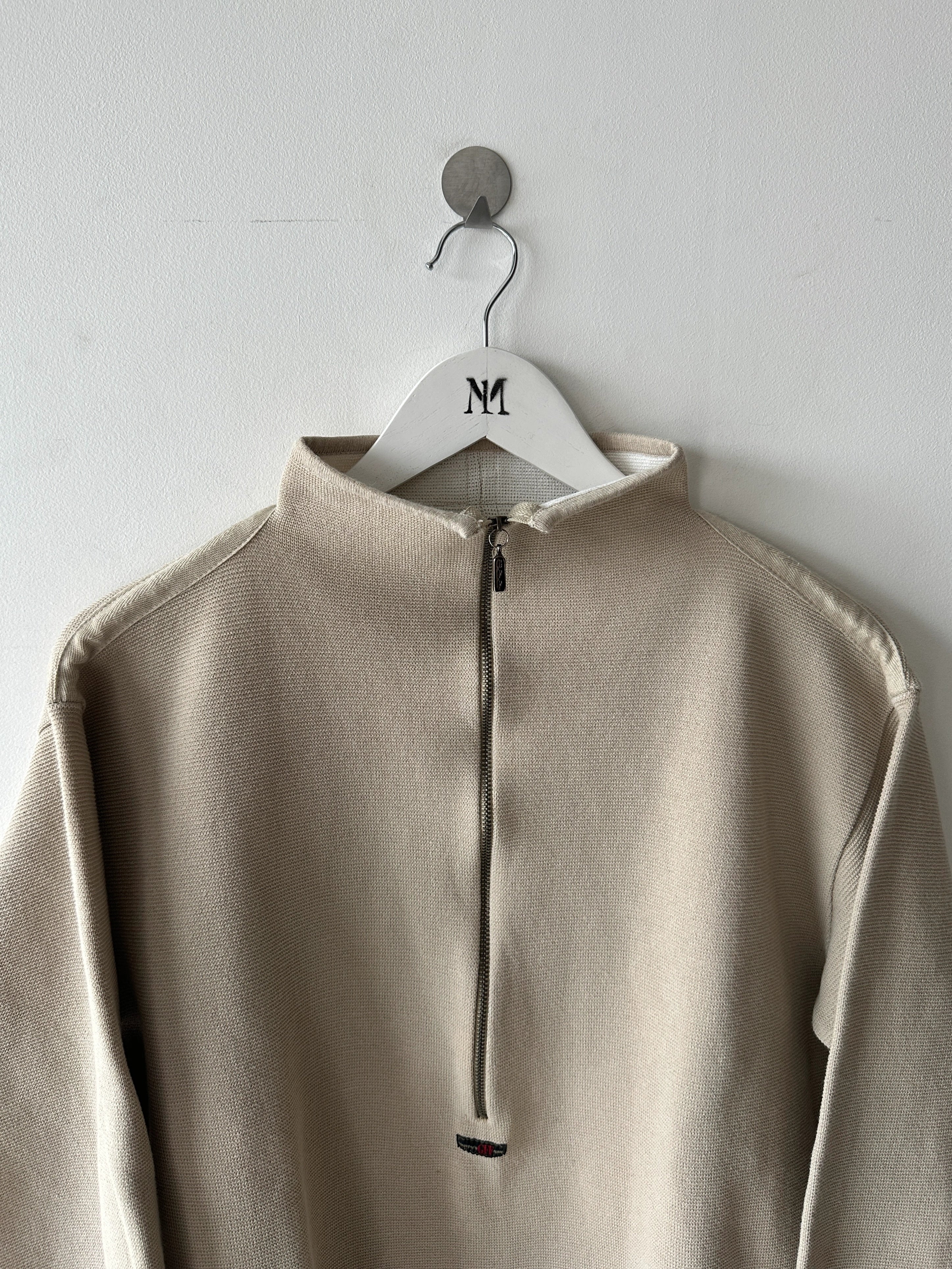 GIANFRANCO FERRÉ - 1990s TEXTURED KNIT CROP FIT PULLOVER