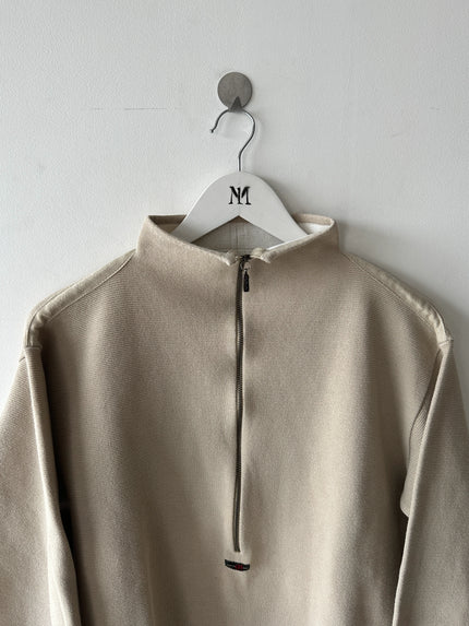 GIANFRANCO FERRÉ - 1990s TEXTURED KNIT CROP FIT PULLOVER