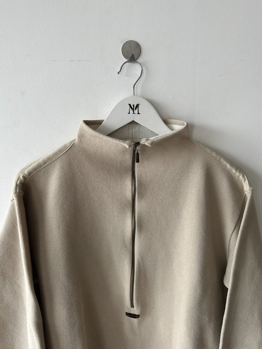 GIANFRANCO FERRÉ - 1990s TEXTURED KNIT CROP FIT PULLOVER