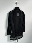 COMME DES GARÇONS - S/S 2025 PERFORATED MESH JACKET WITH CONSTRASTING SLEEVE