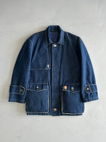 TRUSSARDI - 1990s OVERSIZED DENIM JACKET