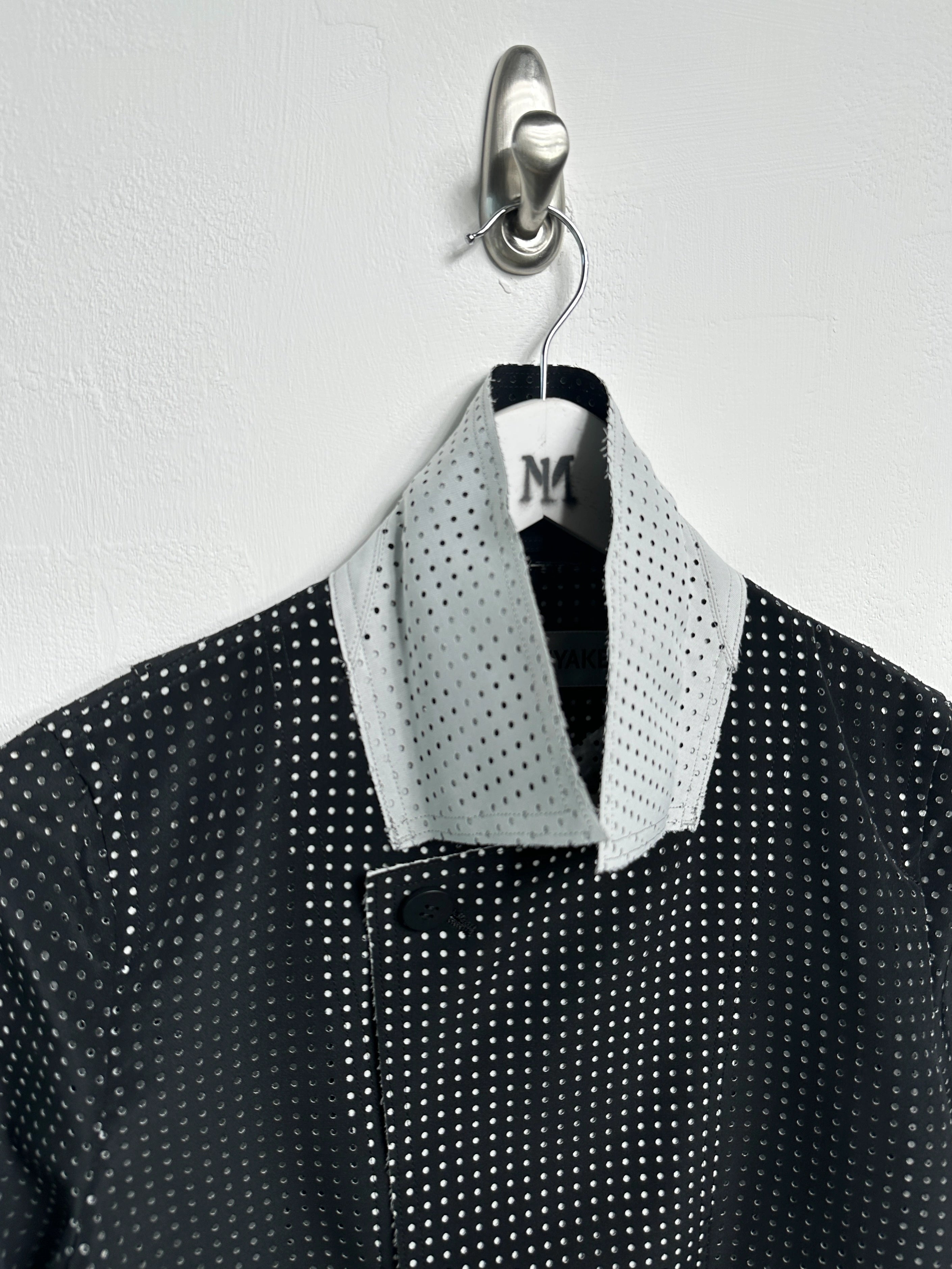 ISSEY MIYAKE - S/S 2014 LAYERED CONSTRUCTION PERFORATED JACKET