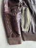 BIKKEMBERGS- 2000s CARGO LEATHER BOMBER JACKET