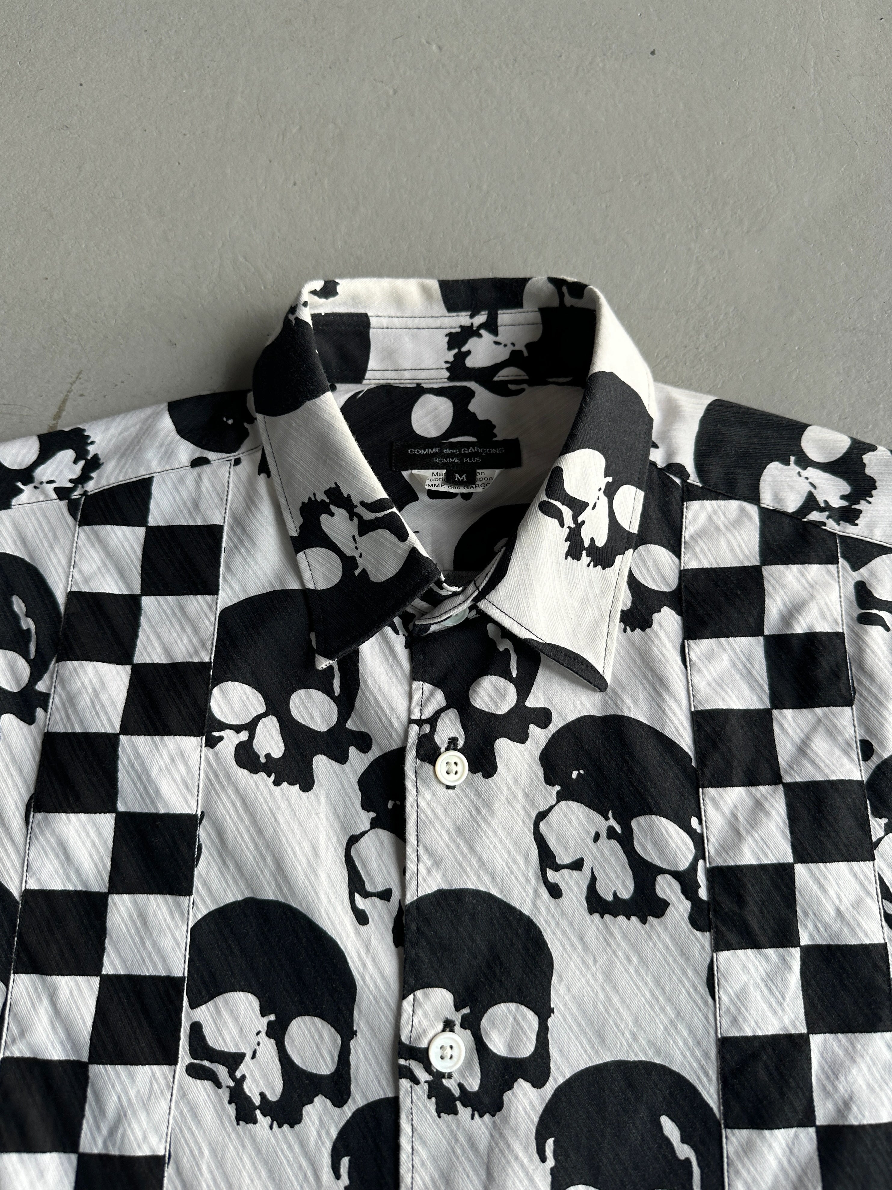 COMME DES GARÇONS SHIRT - S/S 2011 ALL OVER SKULL PRINT LONG SLEEVE SHIRT