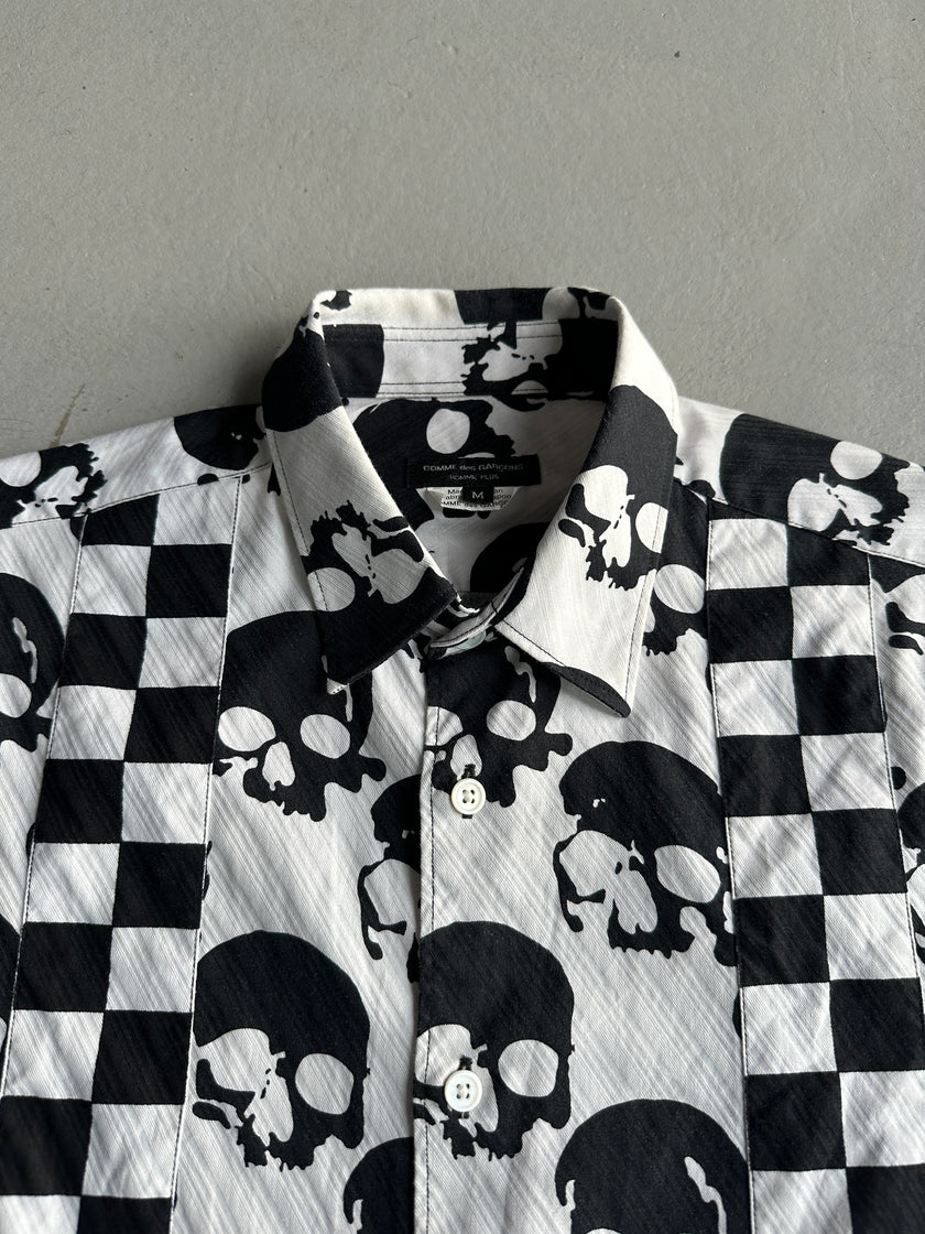 COMME DES GARÇONS SHIRT - S/S 2011 ALL OVER SKULL PRINT LONG SLEEVE SHIRT