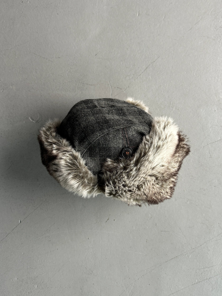 PAUL SMITH - early 2000s TRAPPER FUR HAT