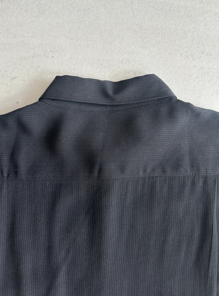 YOHJI YAMAMOTO Y's - 1990s OVERSIZED STRIPED LONG SLEEVE SHIRT