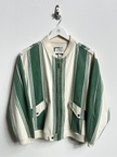 ARMANI JEANS - S/S 1992-1993 STRIPED COTTON BOMBER JACKET