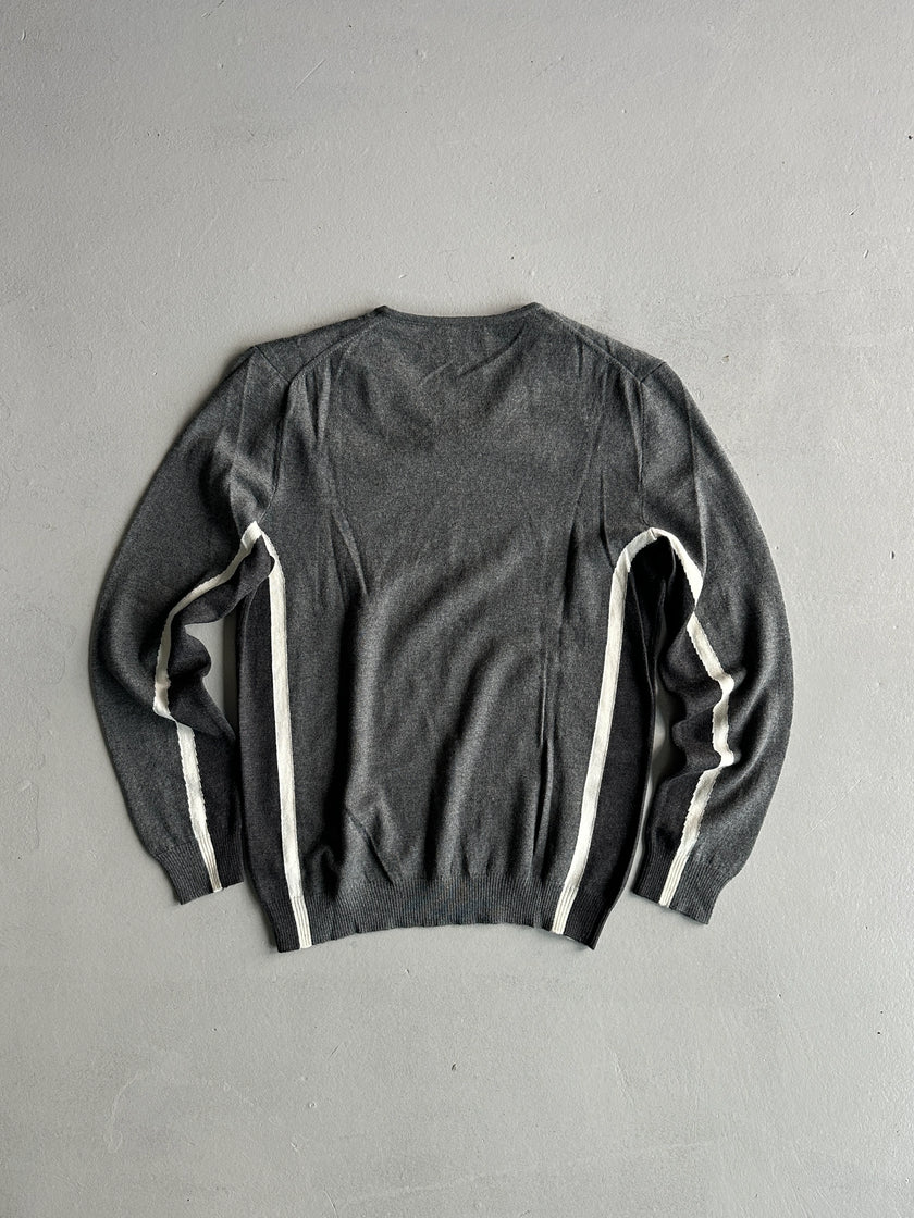 DIRK BIKKEMBERGS - 1990s LAYERED V NECK KNIT JUMPER