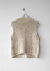 ITALIAN LABEL early 2000s KNITTED YARN ZIPPED VEST GILET