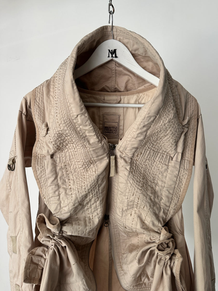 MARITHÉ + FRANÇOIS GIRBAUD - F/W 2008 RUCHED FRONT ADJUSTABLE JACKET