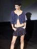 EMPORIO ARMANI - S/S 2003 CROP FIT ZIPPED LAYERED TOP