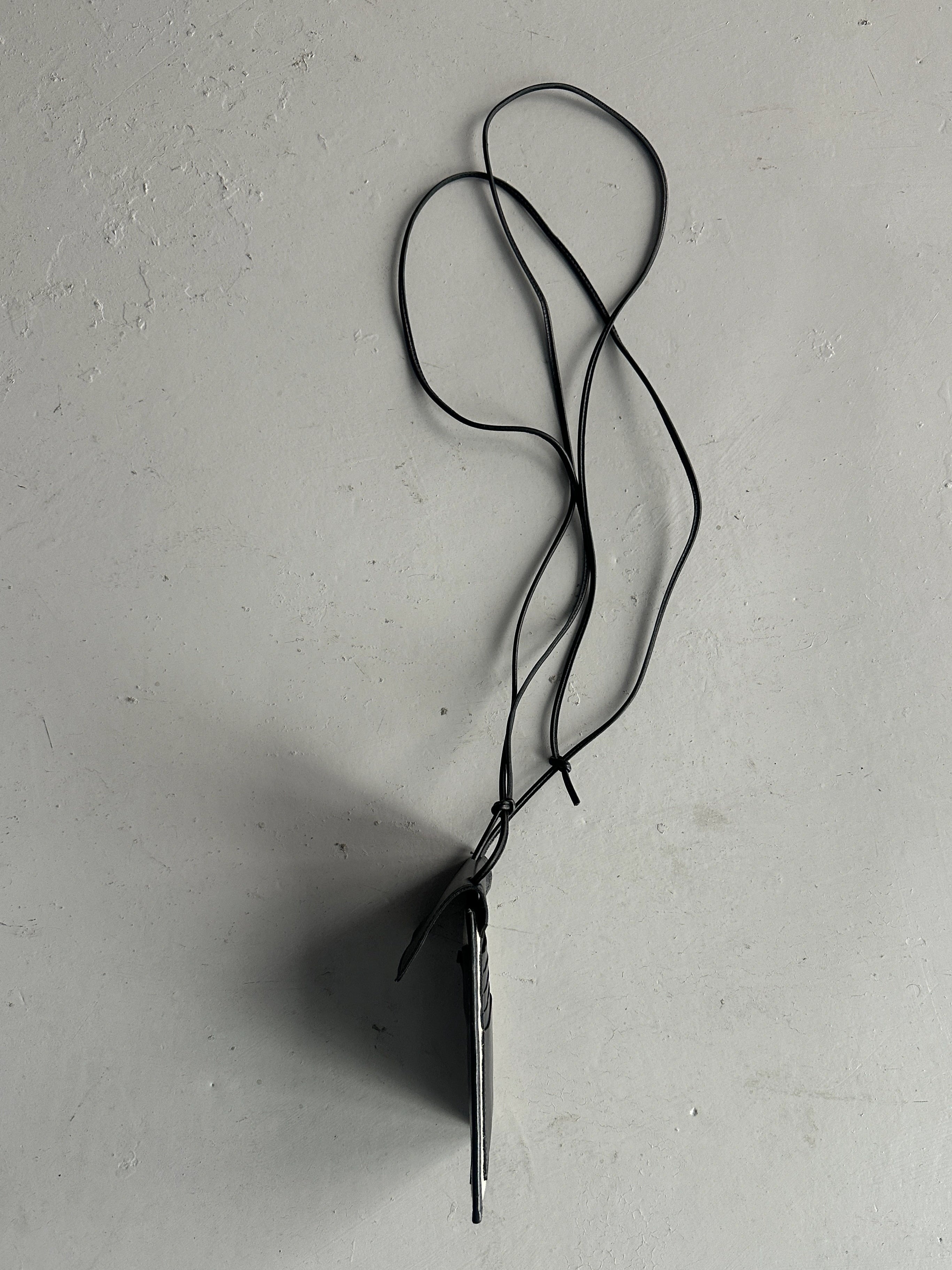 YOHJI YAMAMOTO Y'S - early 2000s LEATHER POUCH BAG