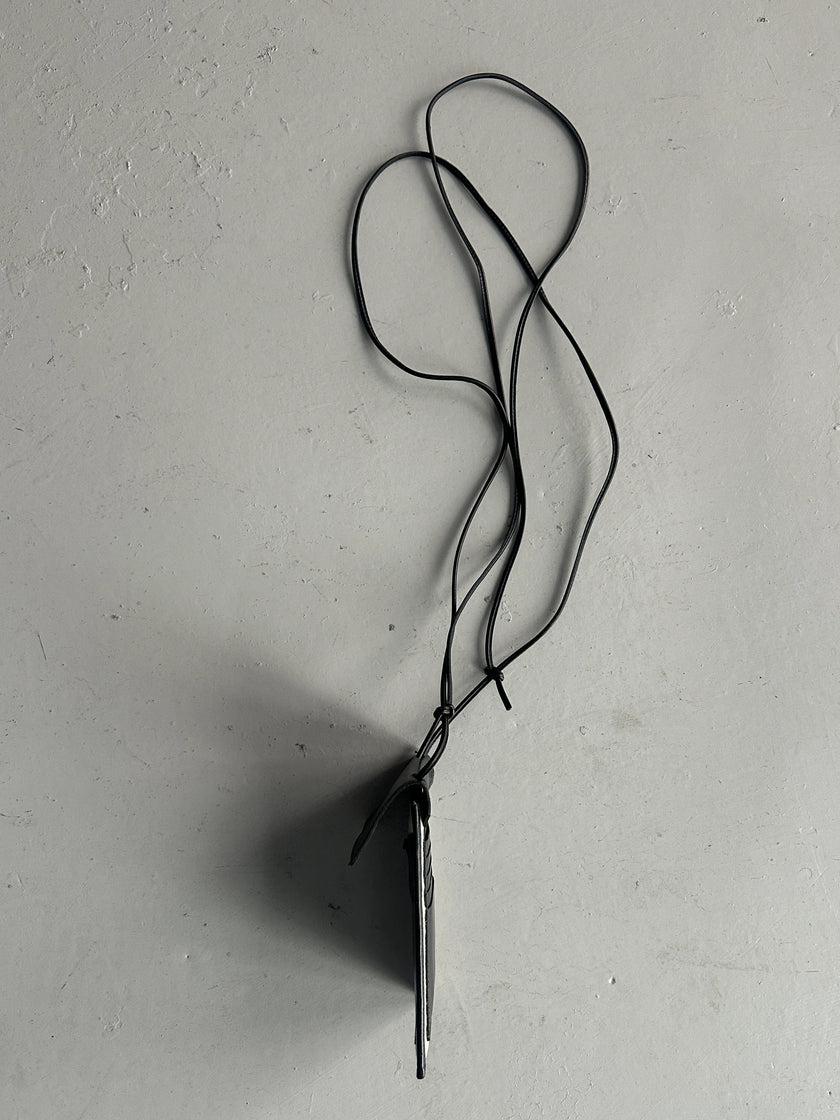 YOHJI YAMAMOTO Y'S - early 2000s LEATHER POUCH BAG