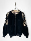 VALENTINO - 1980s CORDUROY BOMBER JACKET WITH KNITTED SHOULDER PANELS