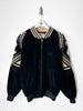 VALENTINO - 1980s CORDUROY BOMBER JACKET WITH KNITTED SHOULDER PANELS