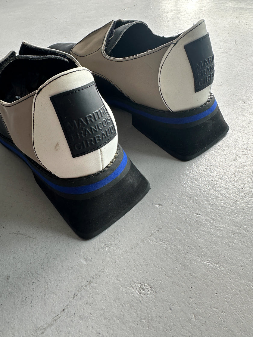 MARITHÉ + FRANÇOIS GIRBAUD - S/S 1998 SQUARE HEEL SLIP ON SHOES