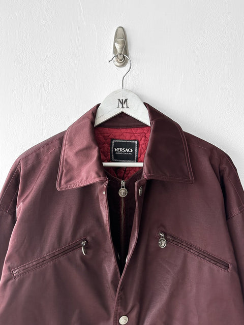 VERSACE JEANS by GIANNI VERSACE - 1990s LAYERED FRONT STRUCTURED JACKET