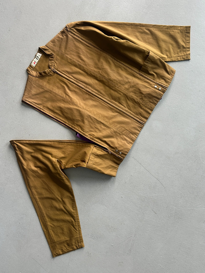 JACQUES ESTEREL - 1970s 2 in 1 ZIPPABLE VEST JACKET