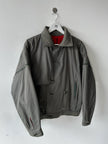 NO LABEL 1980s 2 IN 1 DOUBLE BREASTED BOMBER JACKET GILET