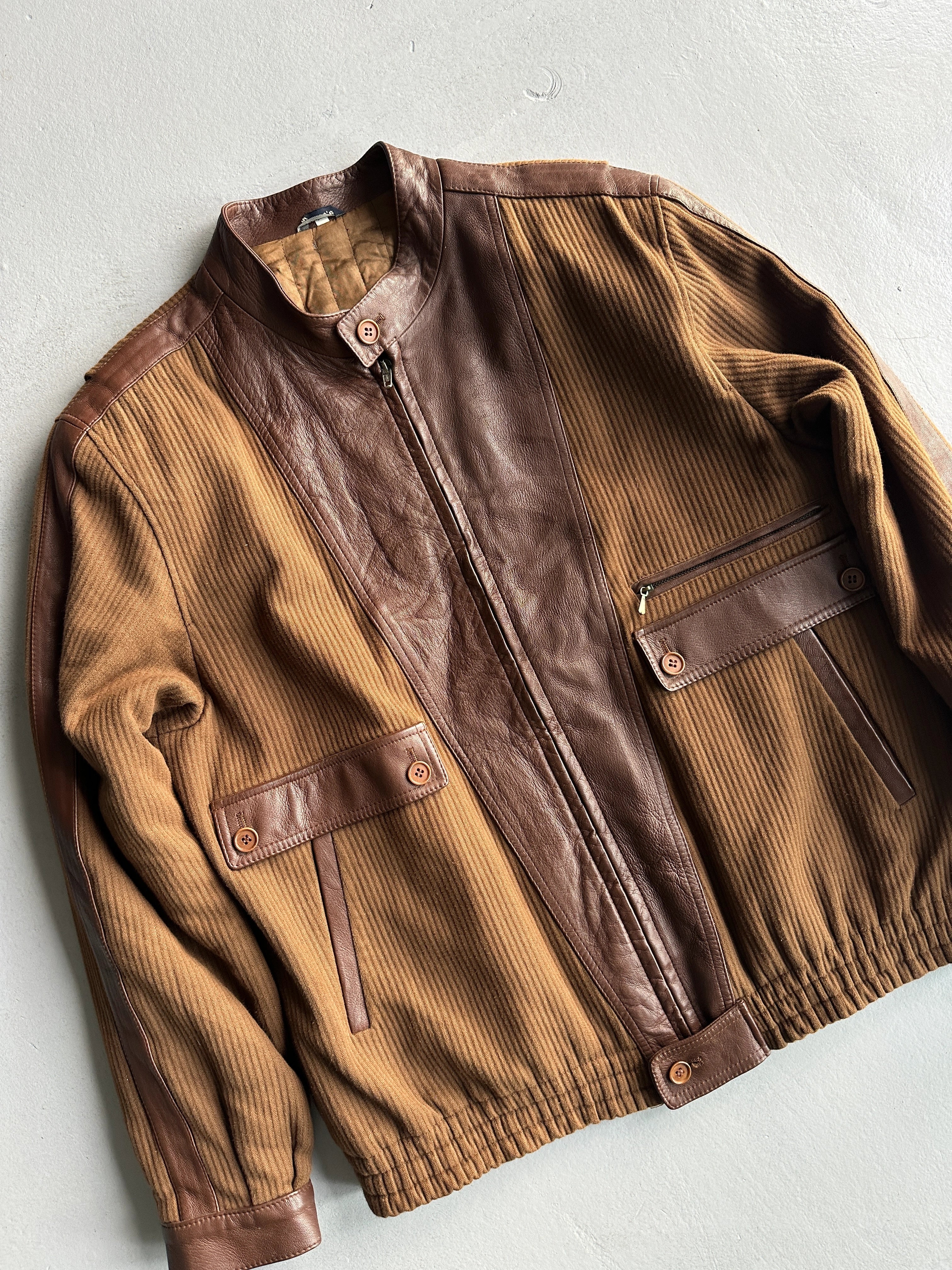 1980s PANELED BOMBER JACKET