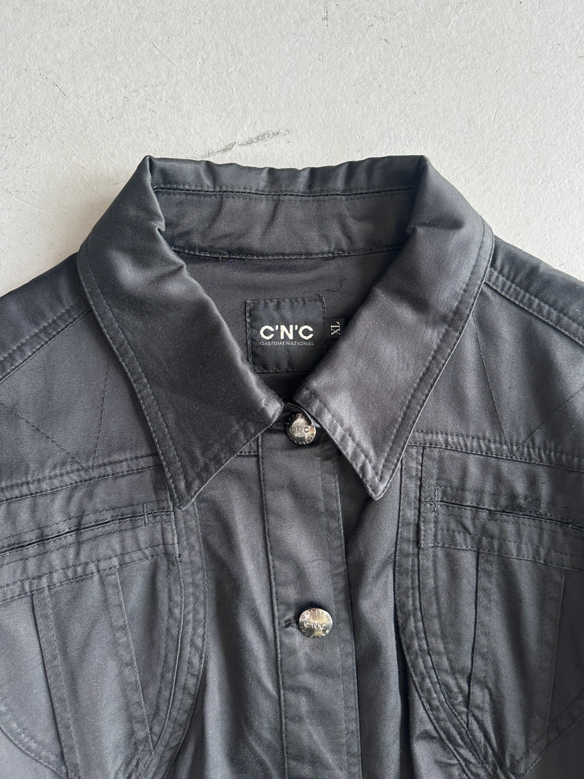 C’N’C COSTUME NATIONAL - 2000s SCULPTED PANELING JACKET