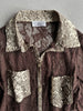 2000s LACE SHIRT WITH SNAKESKIN DETAILS