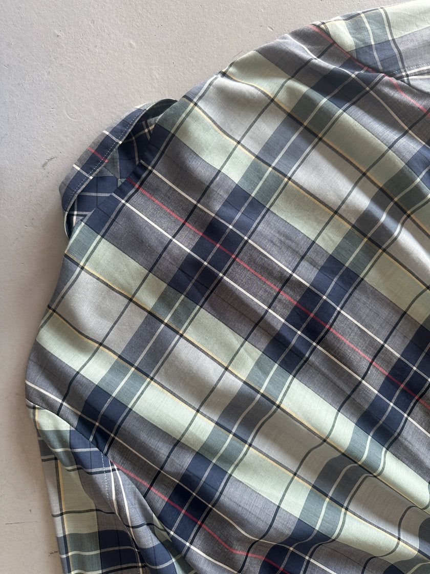 YOHJI YAMAMOTO Y's bis - 1990s CROPPED FIT CHECKED ZIP JACKET