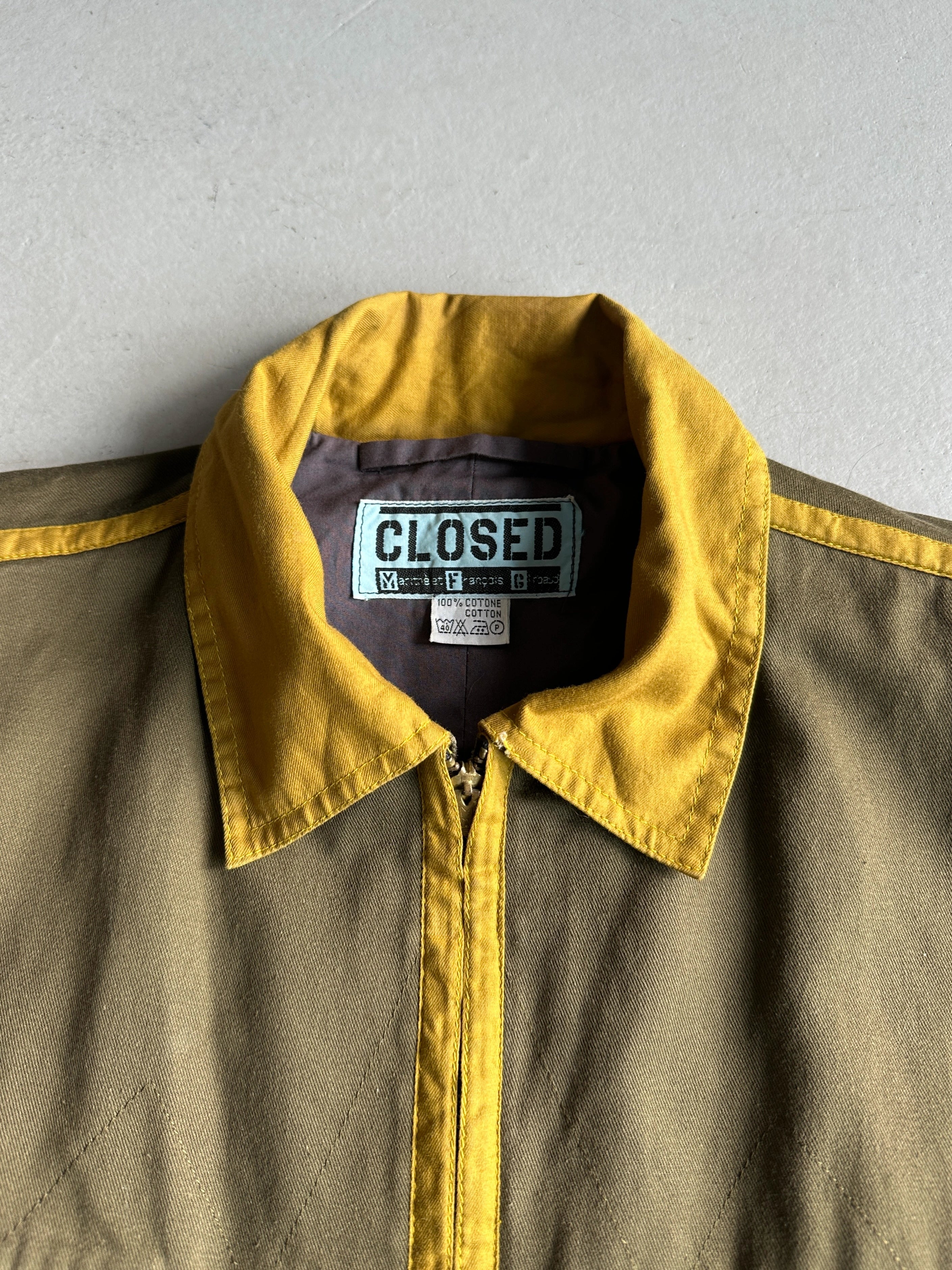 MARITHÉ + FRANÇOIS GIRBAUD X CLOSED - 1980s BOMBER JACKET WITH CONTRASTING PIPING