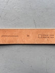 ANDREW MACKENZIE - 2000s STAR BUCKLE LOGO LEATHER BELT