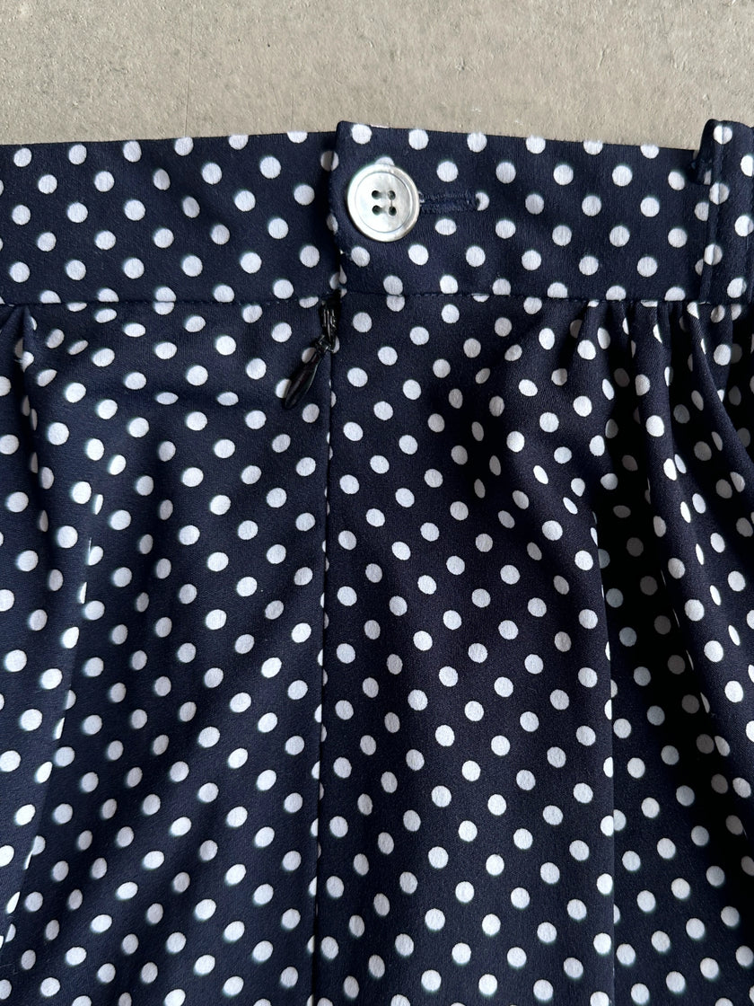 YOHJI YAMAMOTO Y's bis -  S/S 1996 POLKA DOTS FLARED MIDI SKIRT