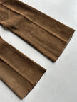 2000s FLARED LEG SUEDE TROUSERS