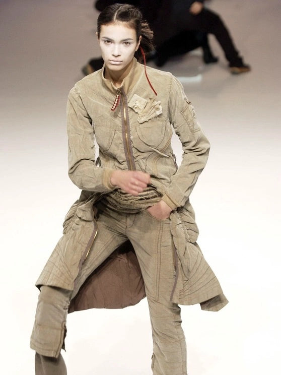 MARITHÉ + FRANÇOIS GIRBAUD - F/W 2003 LONG JACKET WITH FISHTAIL HEM