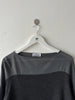 VALENTINO - 1990s PANELED TOP WITH CURVED SLEEVE