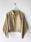 VALENTINO - 1980s CROP FIT LIGHT BOMBER JACKET