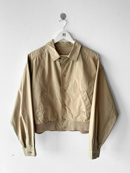 VALENTINO - 1980s CROP FIT LIGHT BOMBER JACKET