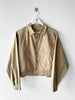 VALENTINO - 1980s CROP FIT LIGHT BOMBER JACKET