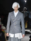 COMME DES GARÇONS - F/W 2024 ASYMMETRICAL SHIRT WITH PATCHWORK HEM PANELS