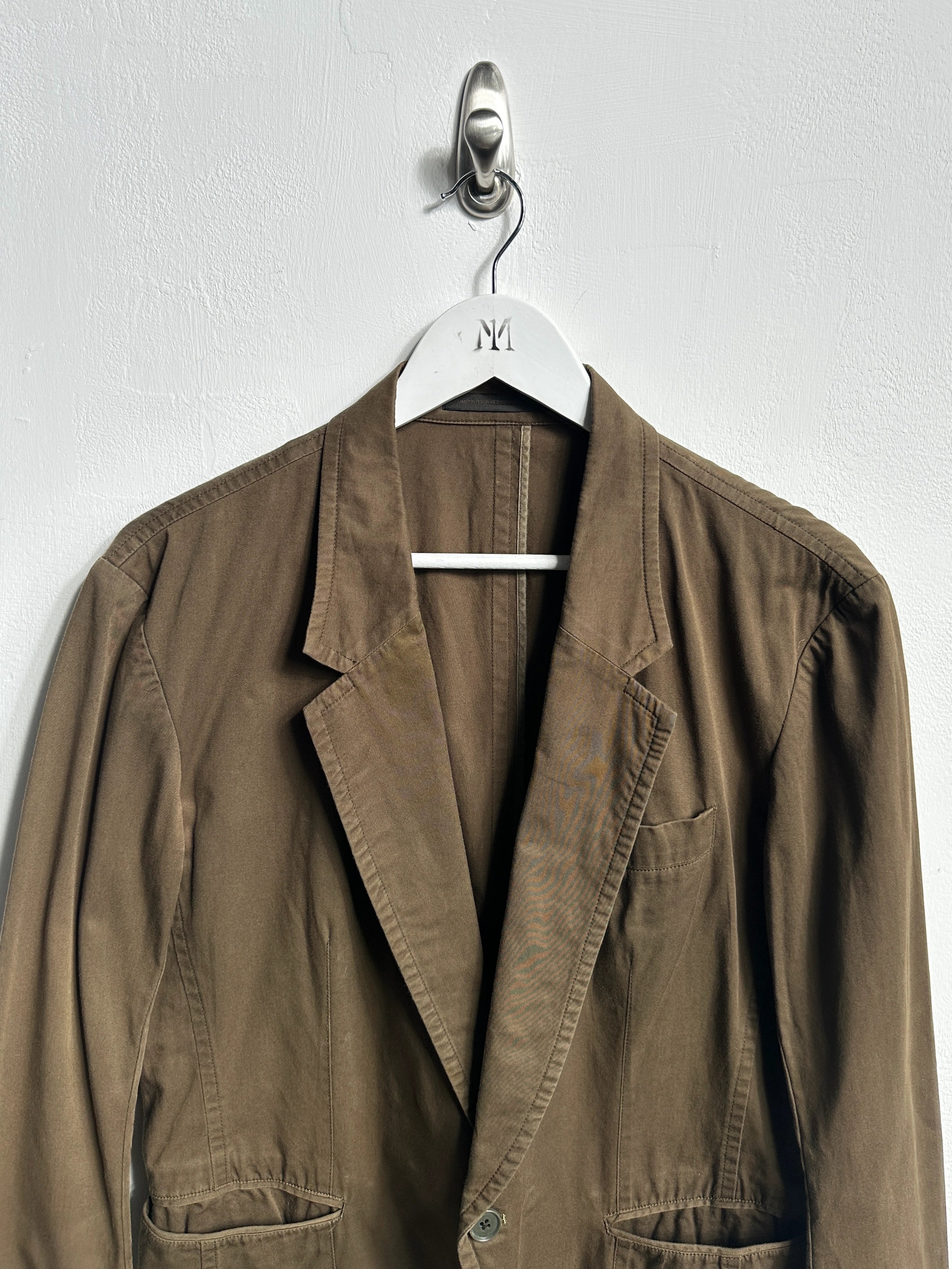 YOHJI YAMAMOTO Y'S - S/S 2007 PANELED COTTON BLAZER