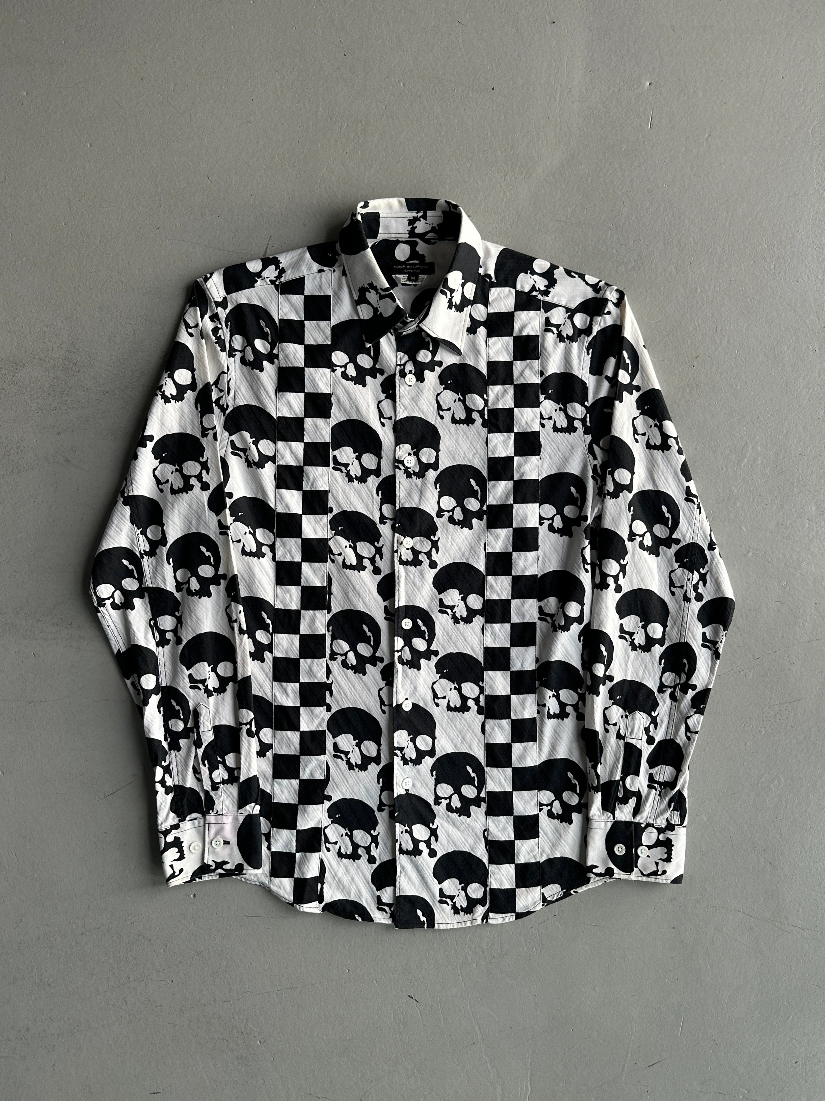 COMME DES GARÇONS SHIRT - S/S 2011 ALL OVER SKULL PRINT LONG SLEEVE SHIRT