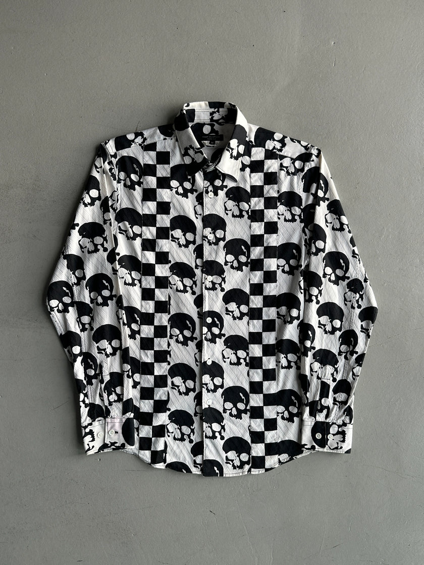 COMME DES GARÇONS SHIRT - S/S 2011 ALL OVER SKULL PRINT LONG SLEEVE SHIRT