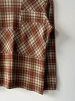 ISSEY MIYAKE HAI - 1980s LONG SLEEVE CHECKED TOP