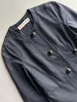 MARNI - 1990s COLLARLESS JACKET WITH PEPLUM HEM
