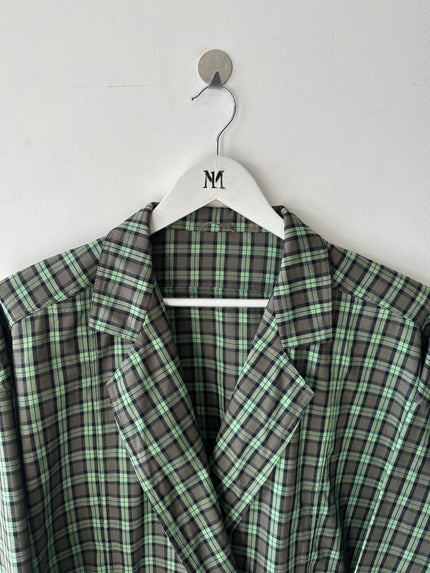 SPORTMAX - 1990s BOXY FIT CHECKED BLAZER