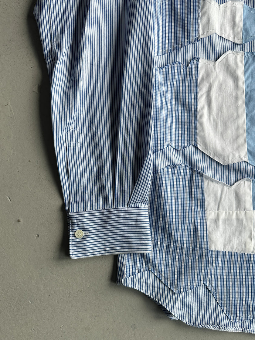 COMME DES GARÇONS SHIRT - S/S 2017 PATCHWORK LONG SLEEVE SHIRT