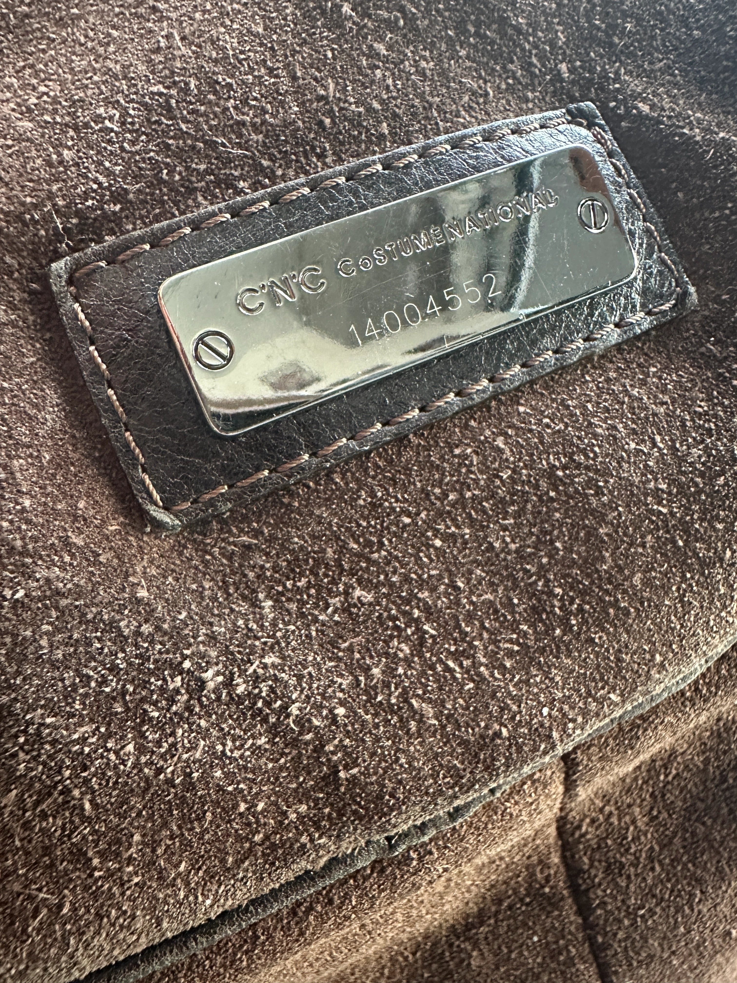 C'N'C COSTUME NATIONAL - F/W 2010 SUEDE LARGE HOBO BAG
