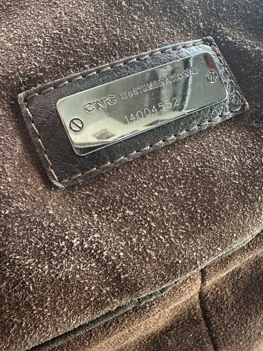 C'N'C COSTUME NATIONAL - F/W 2010 SUEDE LARGE HOBO BAG