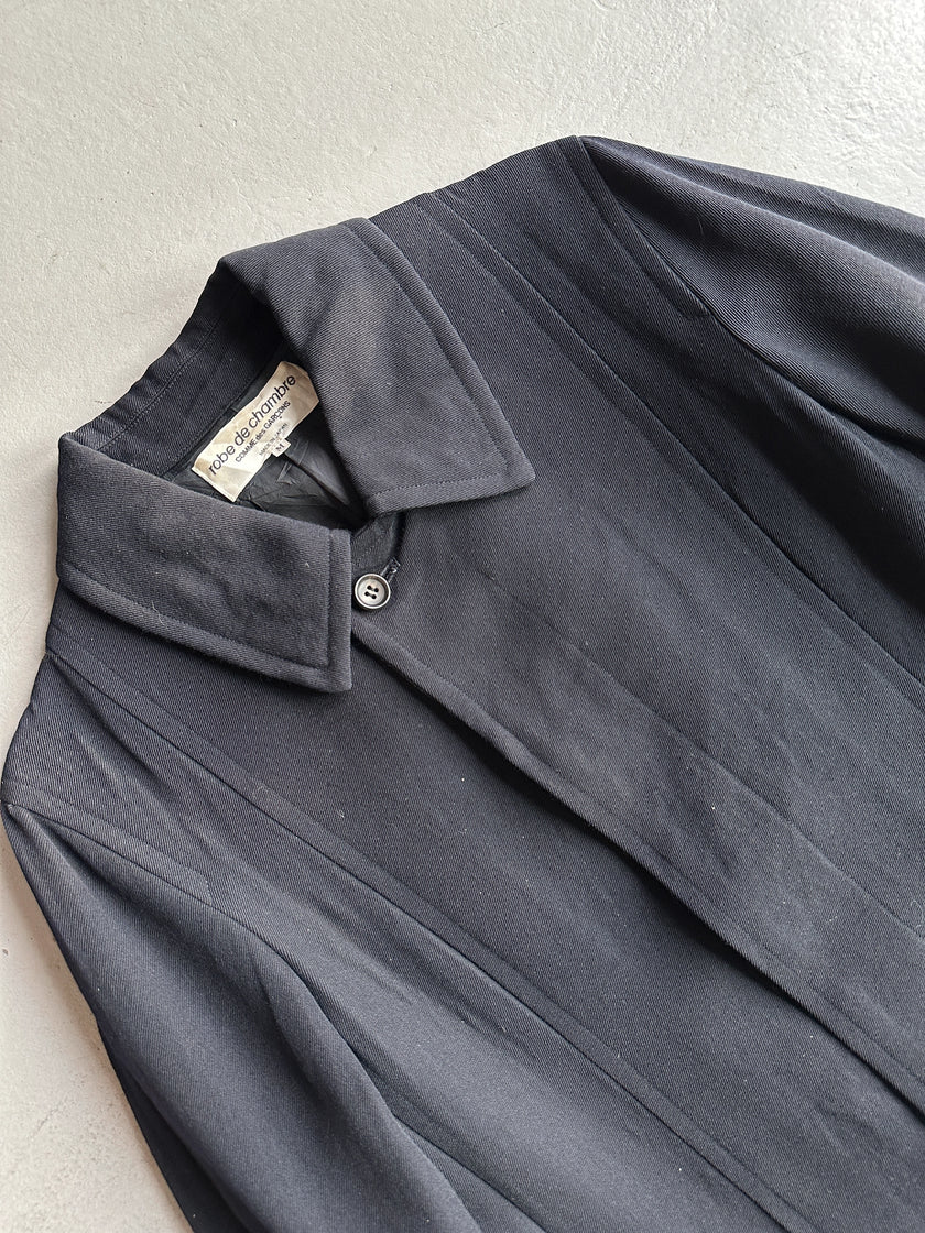 COMME DES GARÇONS - F/W 2003 MID LENGTH COAT WITH BOW DETAILS AT HEM