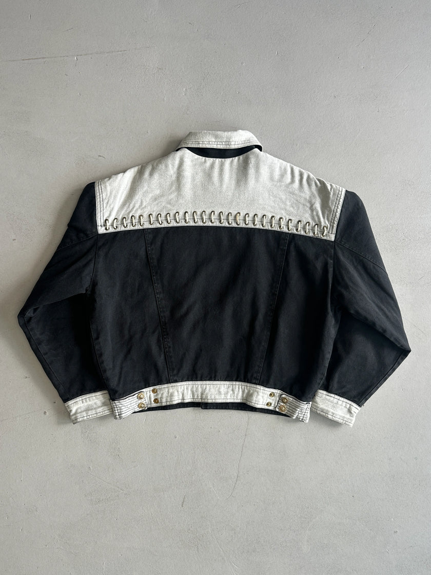 VERSACE - 1980s DENIM BOMBER JACKET